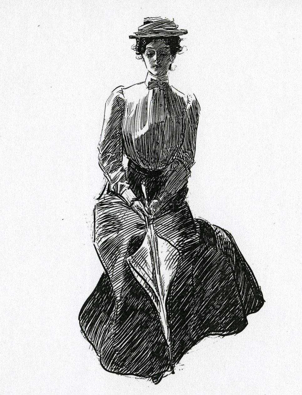 Egy Gibson lány, 1902 körül alkotó: Charles Dana Gibson