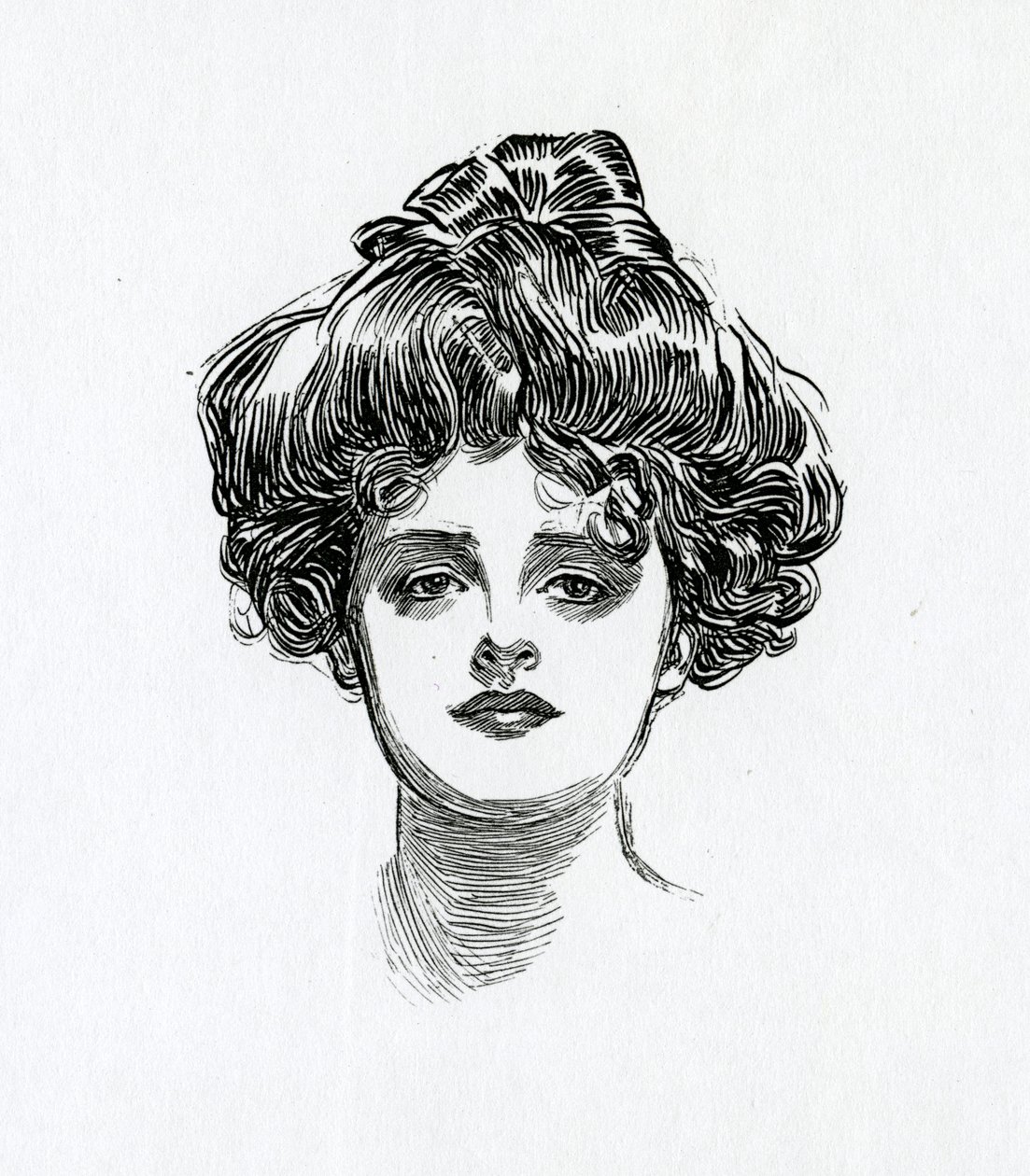 Egy Gibson-lány, 1902 körül alkotó: Charles Dana Gibson