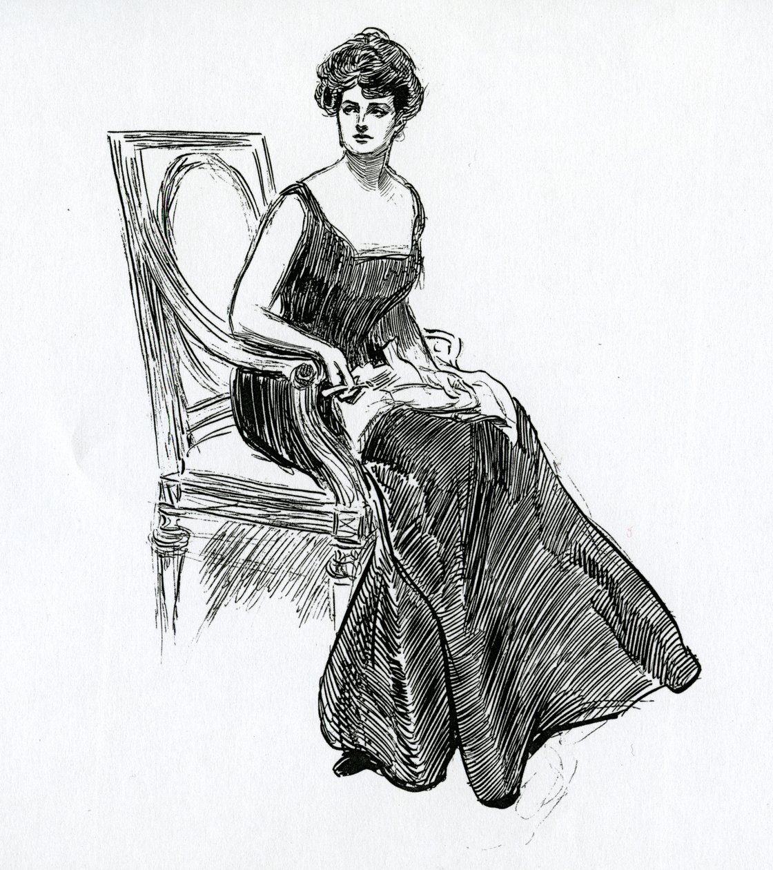 Egy Gibson-lány, 1902 körül alkotó: Charles Dana Gibson