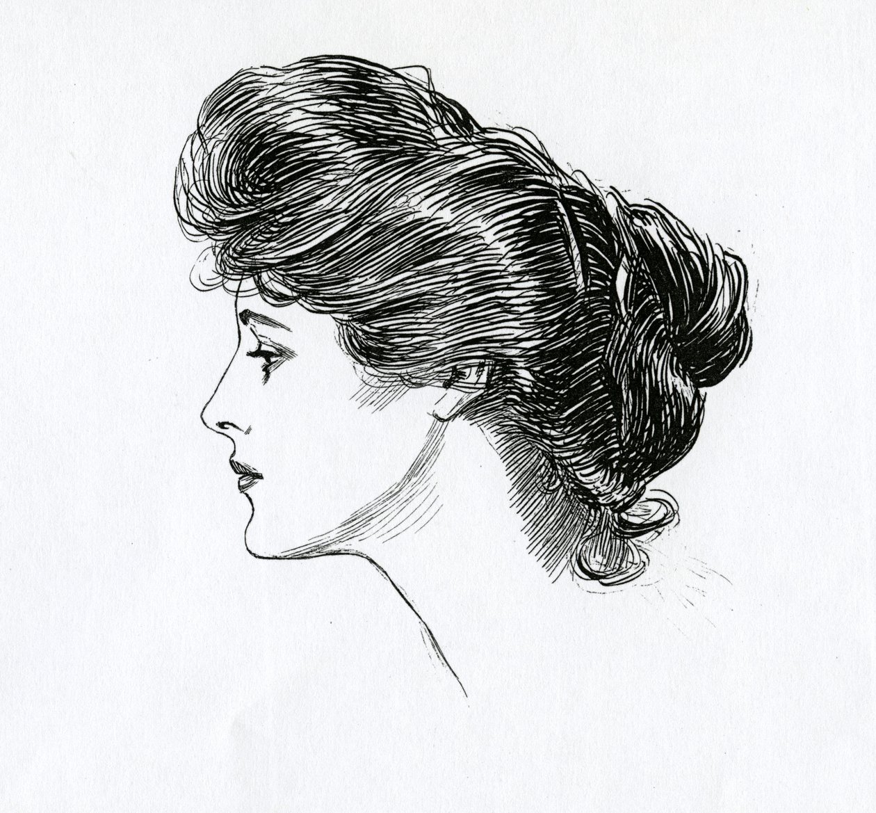 Egy Gibson-lány, 1902 körül alkotó: Charles Dana Gibson