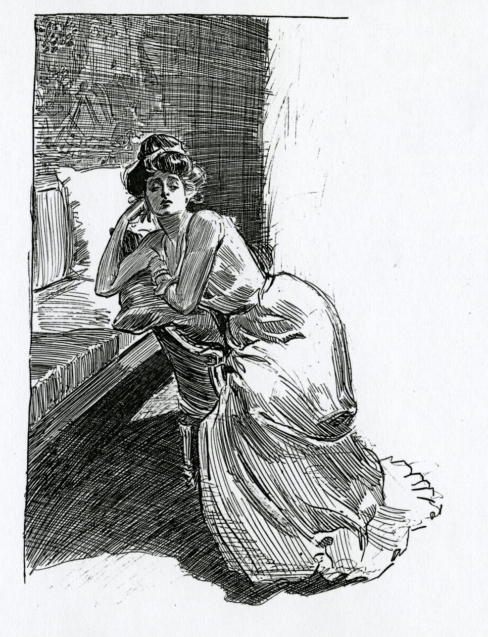 Egy Gibson-lány, 1902 körül alkotó: Charles Dana Gibson