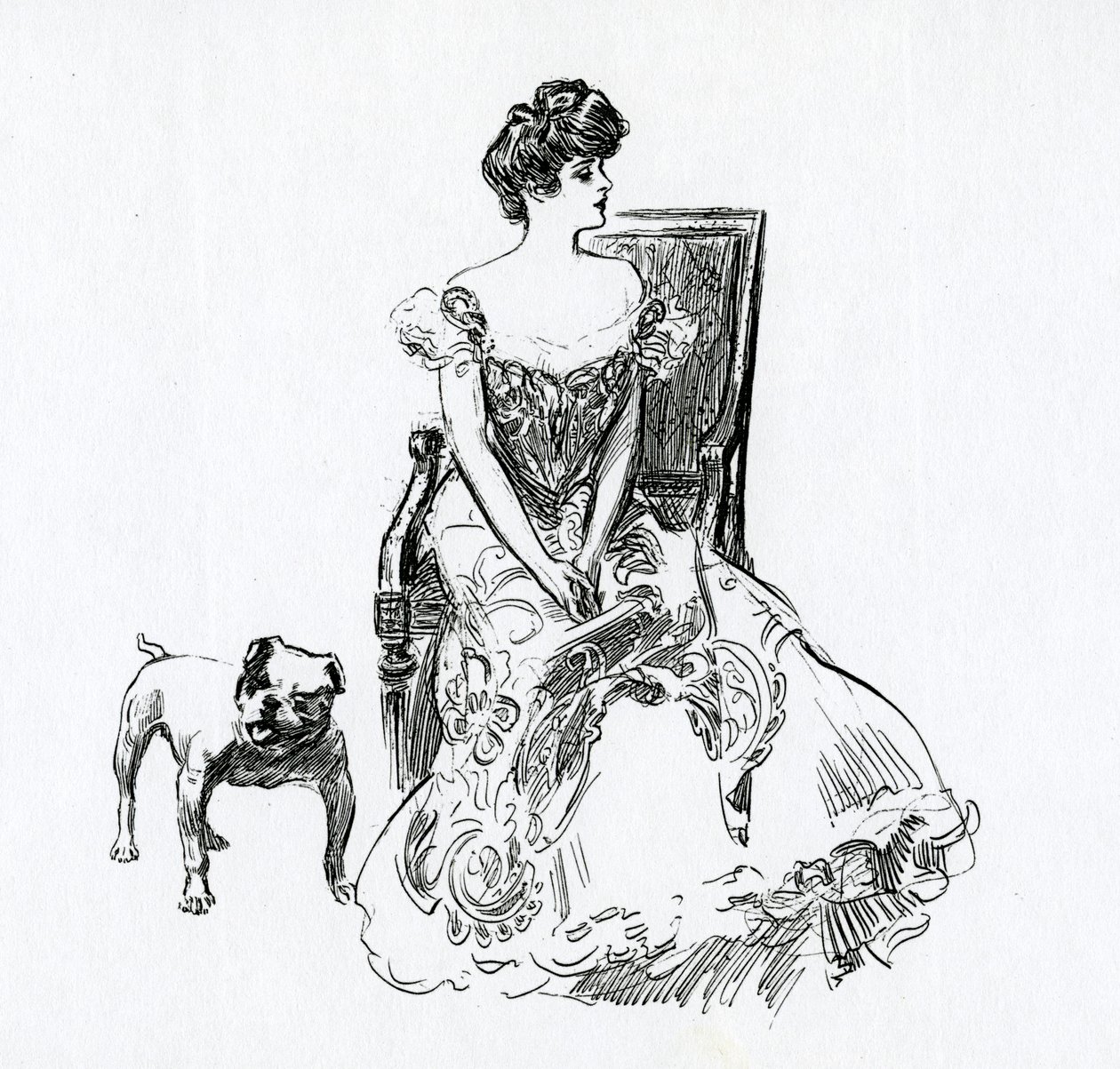 Egy Gibson lány, 1902 körül alkotó: Charles Dana Gibson