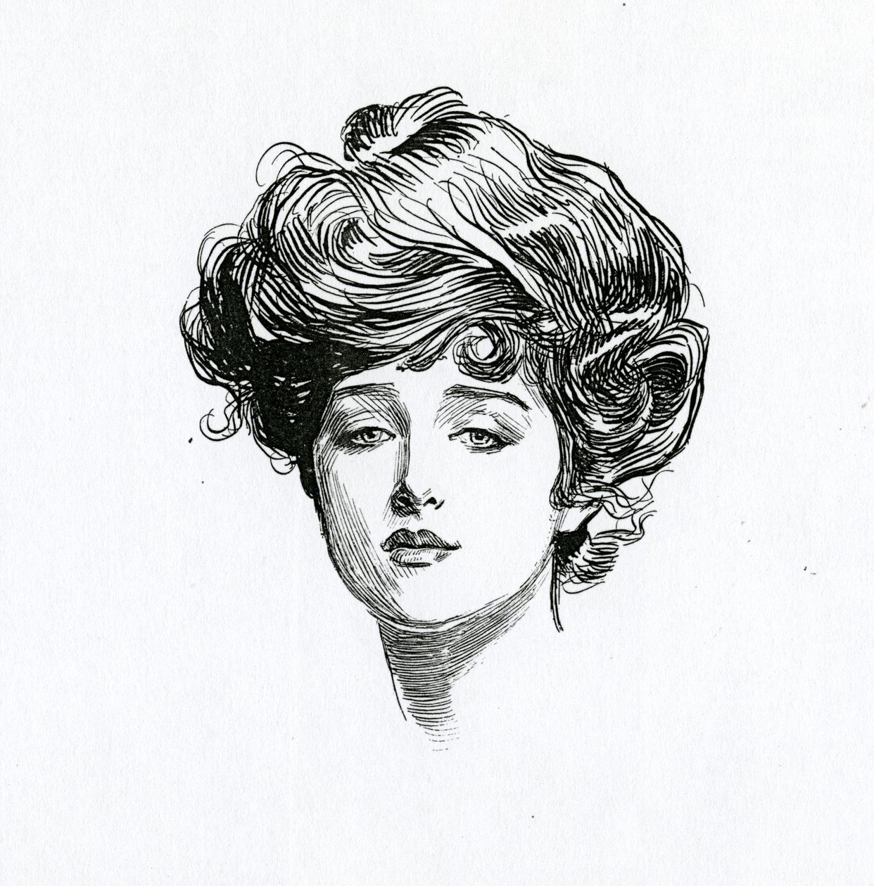 Egy Gibson lány, 1902 körül alkotó: Charles Dana Gibson