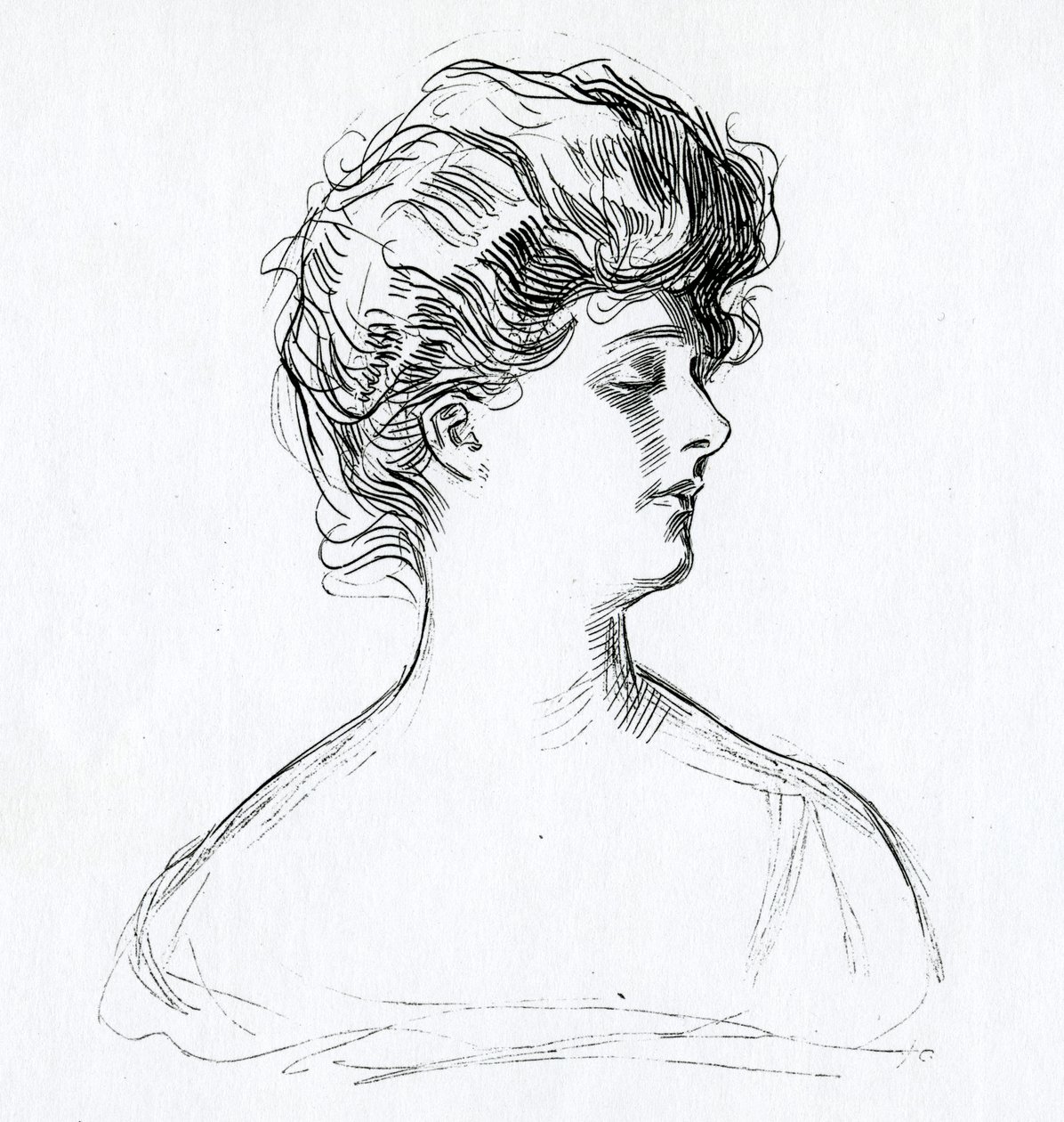 Egy Gibson-lány, 1902 körül alkotó: Charles Dana Gibson
