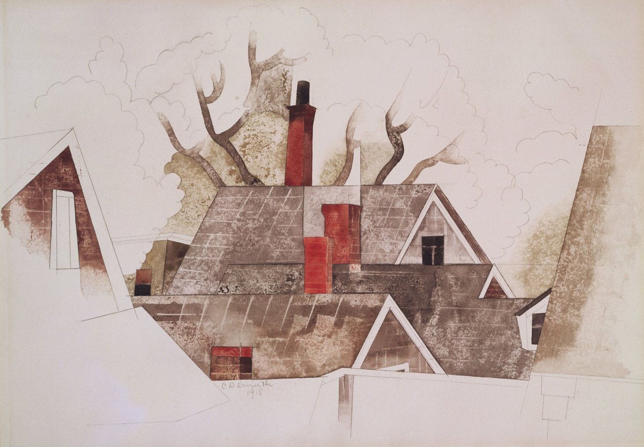 Vörös kémények alkotó: Charles Demuth