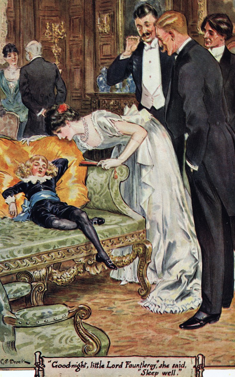 „Jó éjt, kis Lord Fauntleroy” – mondta –, aludj jól, 1936 alkotó: Charles Edmund Brock