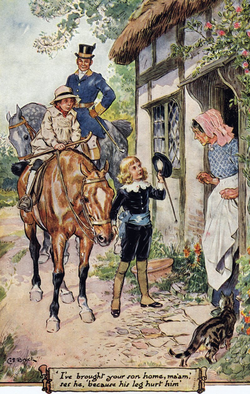 „Elhoztam a fiát, asszonyom”, 1936 alkotó: Charles Edmund Brock