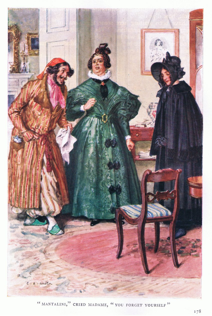 Mantalini felkiáltott, madame, felejtsd el magad alkotó: Charles Edmund Brock