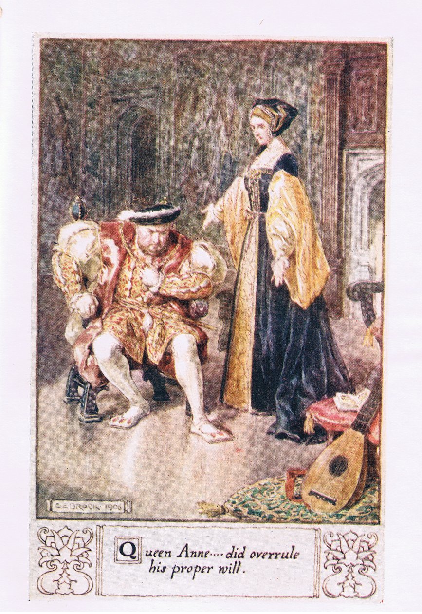 Anna királynő felülbírálta a saját végrendeletét. alkotó: Charles Edmund Brock
