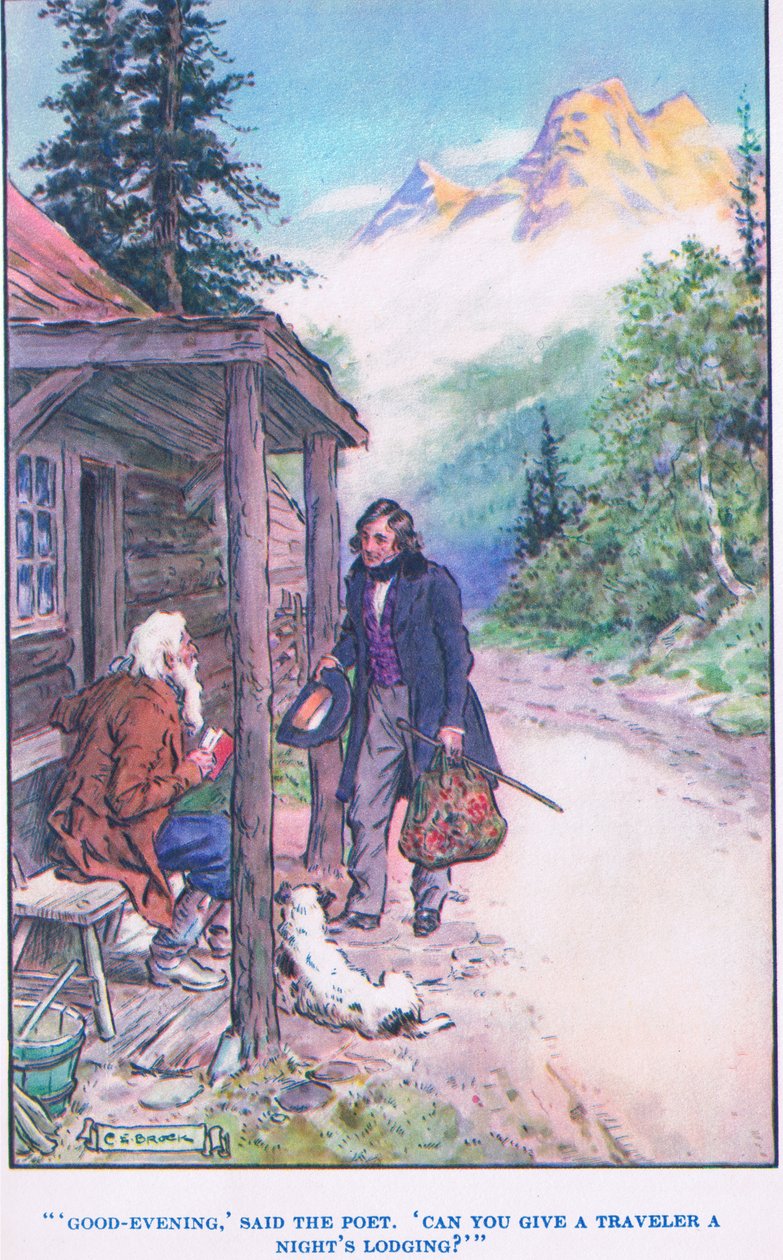 A nagy kőarc, illusztráció a "Modern történetekből" alkotó: Charles Edmund Brock