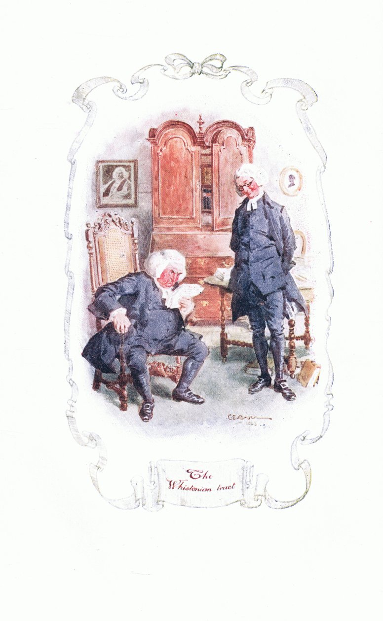 A Whistoni Tract a The Vicar of Wakefieldből, a J M Dent & Son Ltd. kiadásában, 1920-as évek alkotó: Charles Edmund Brock