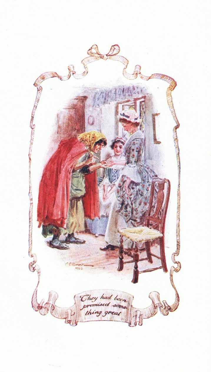 Valami nagyszerűt ígértek nekik a The Vicar of Wakefieldből, amelyet a J M Dent & Son Ltd adott ki, 1920-as évek alkotó: Charles Edmund Brock