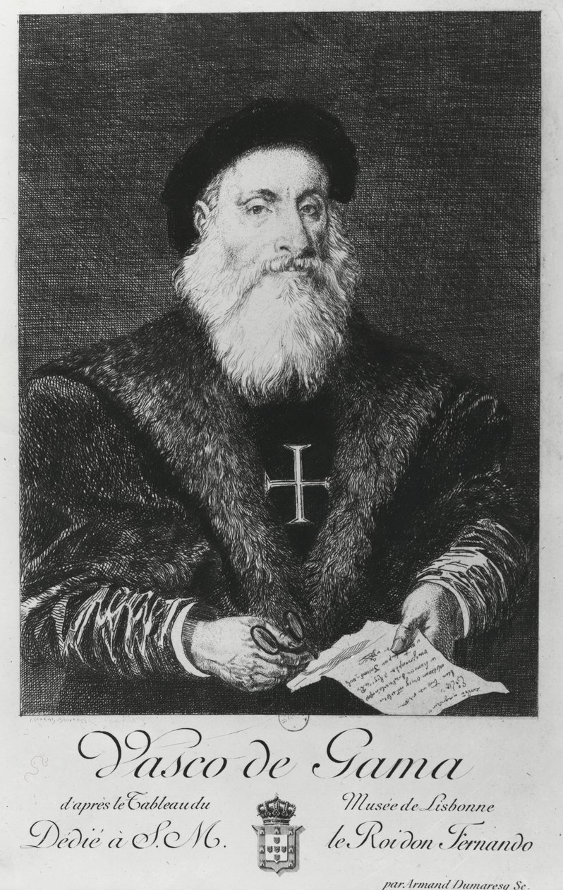Vasco da Gama (1469-1524) portréja alkotó: Charles Edouard Armand Dumaresq