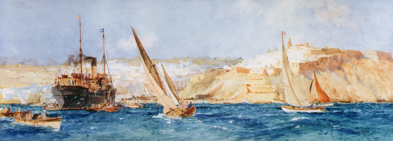 Tanger, 1911 (wc és gouache papíron) alkotó: Charles Edward Dixon