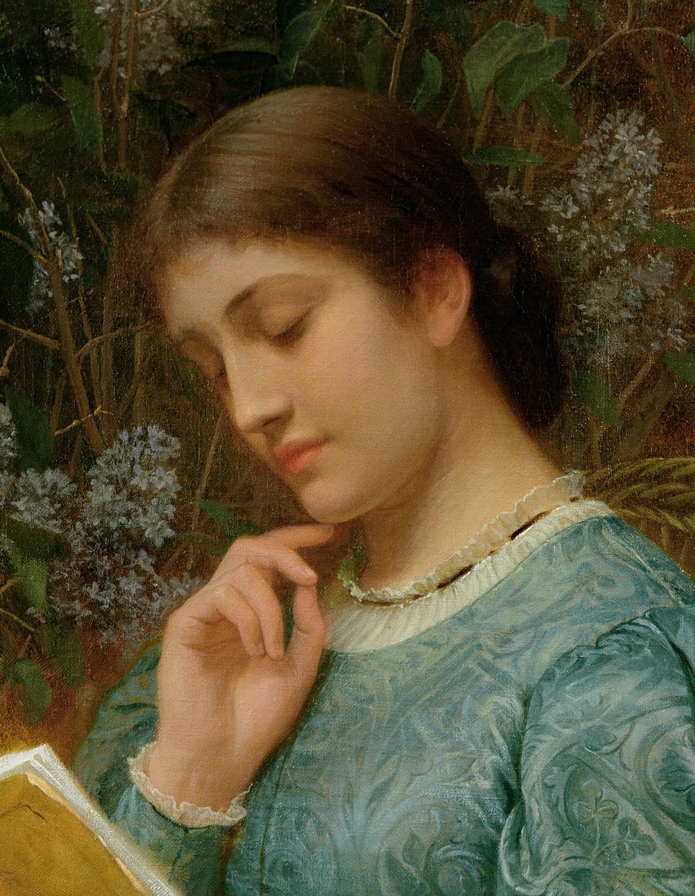 Olvasó lány (talán Kate Dickens) alkotó: Charles Edward Perugini