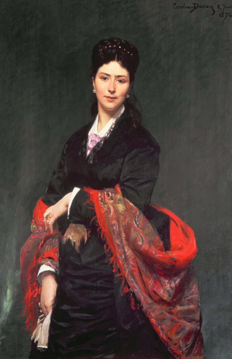 Marie Clerc asszony portréja, 1874 alkotó: Charles Emile Auguste Carolus Duran