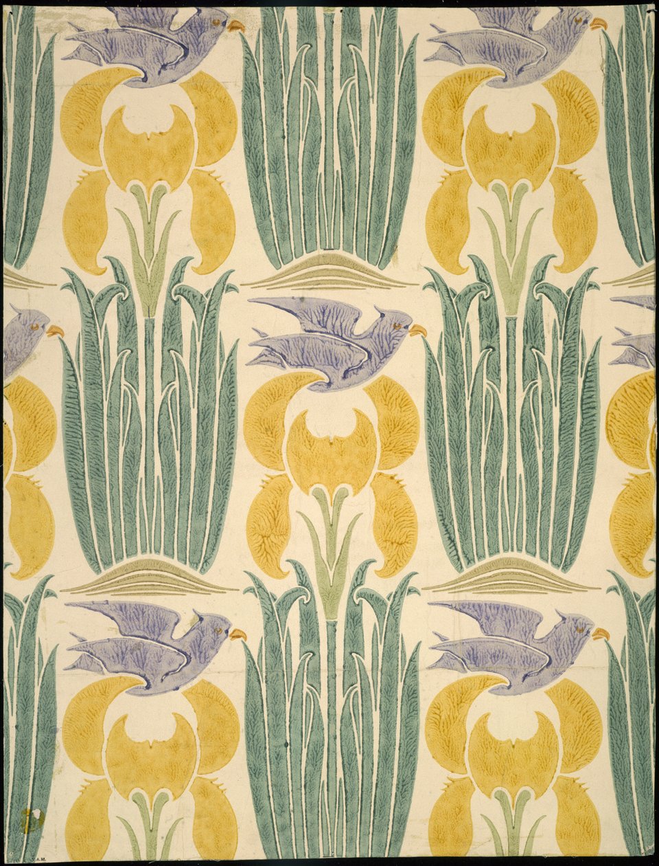 "Madarak és virágok" design alkotó: Charles Francis Annesley Voysey