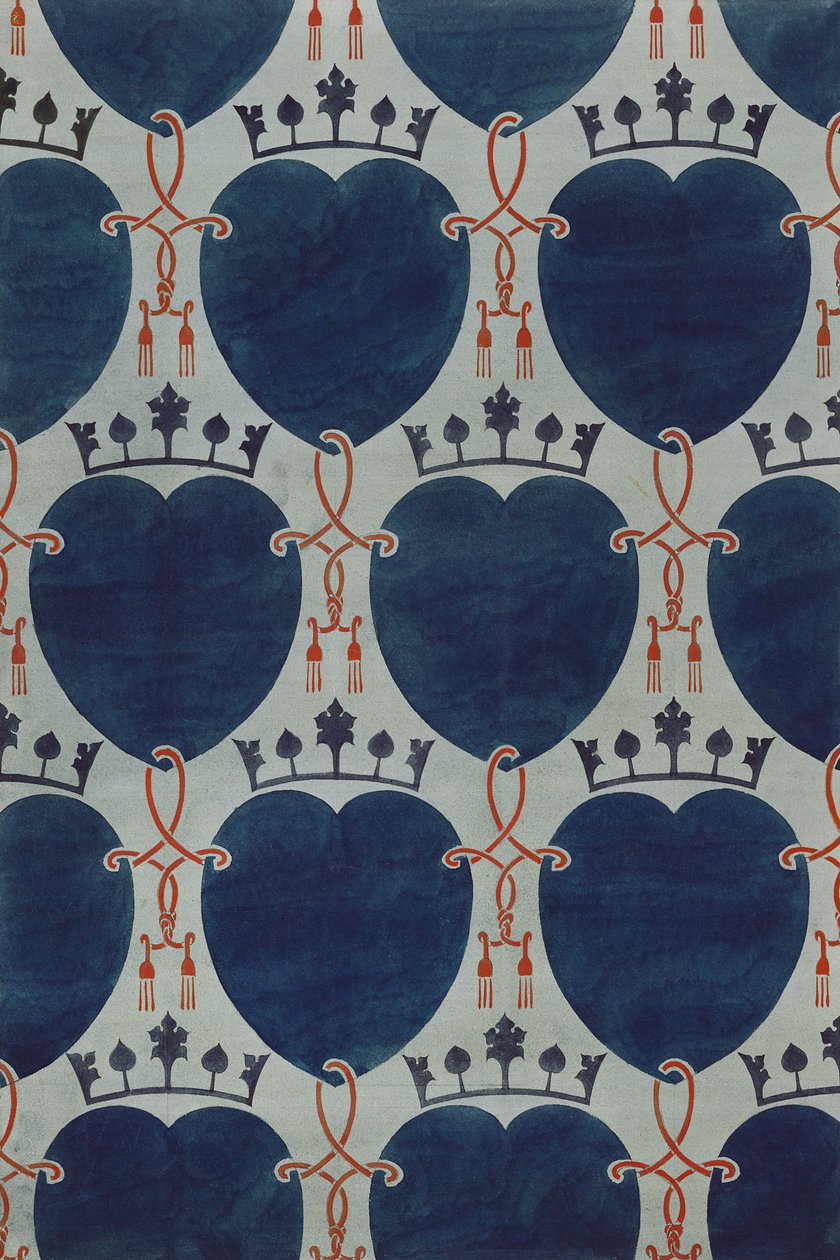 Tervezés egy szövethez, 1898 körül alkotó: Charles Francis Annesley Voysey