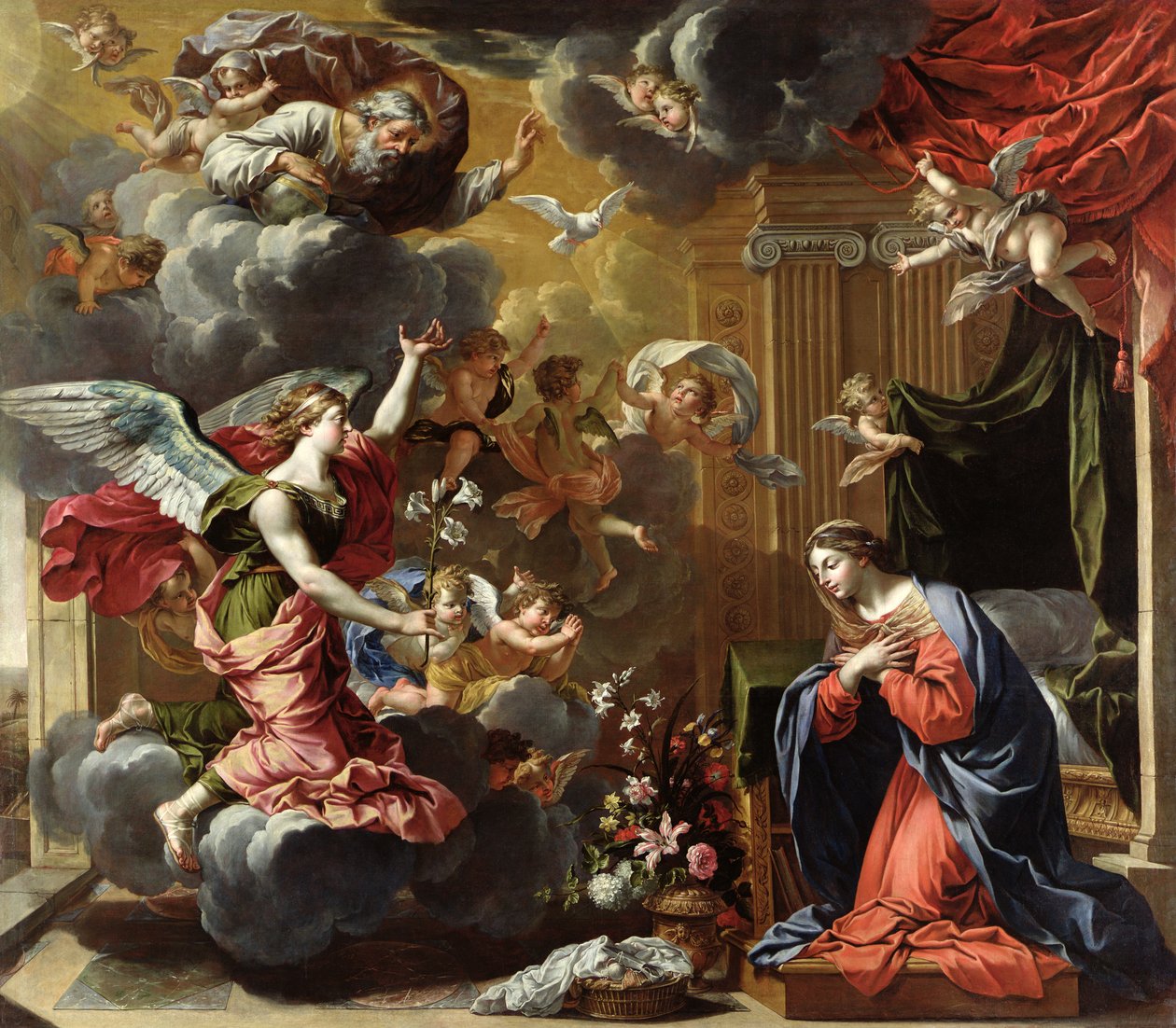 Angyali üdvözlet, 1651-52 alkotó: Charles Francois Poerson