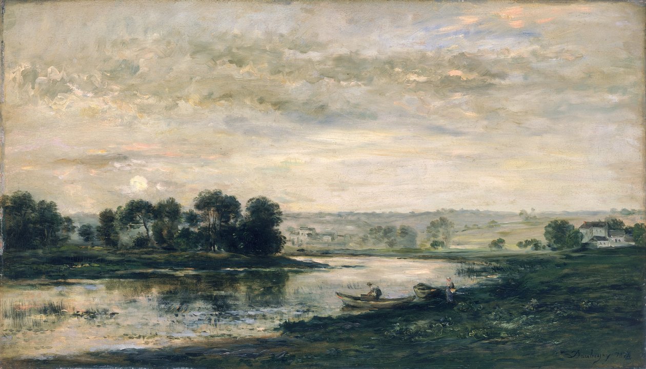 Este az Oise-on, 1872 alkotó: Charles Francois Daubigny