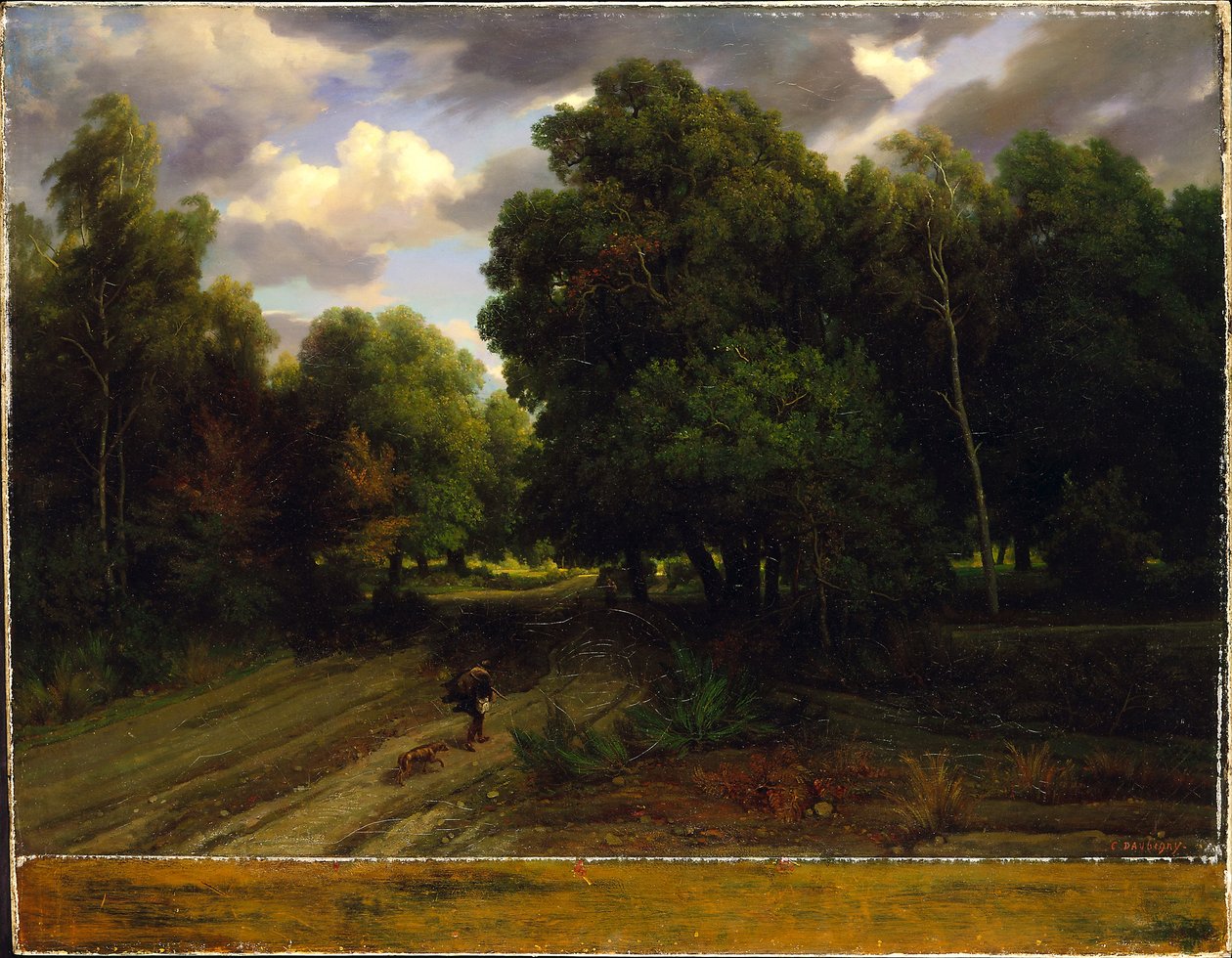 A sasfészek kereszteződése, Fontainebleau-erdő, 1843-44 alkotó: Charles Francois Daubigny