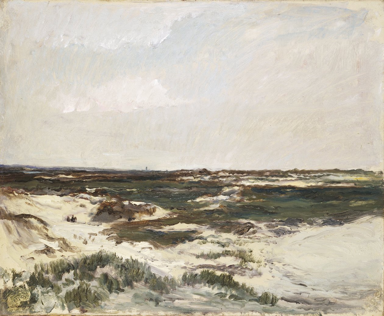 A dűnék Camiers -ben alkotó: Charles Francois Daubigny