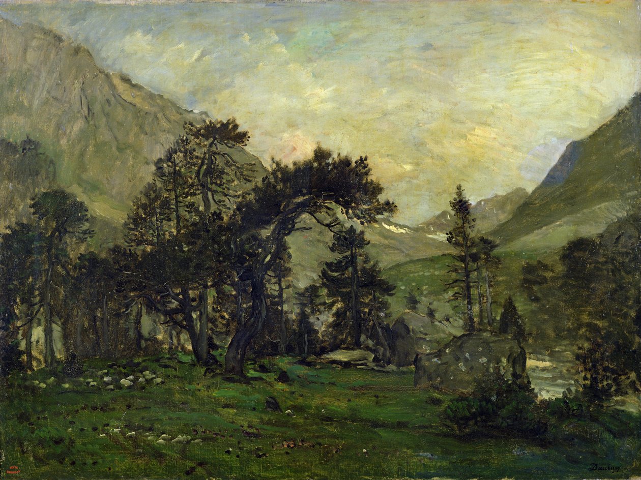 A Mahoura Cauteretsben alkotó: Charles Francois Daubigny