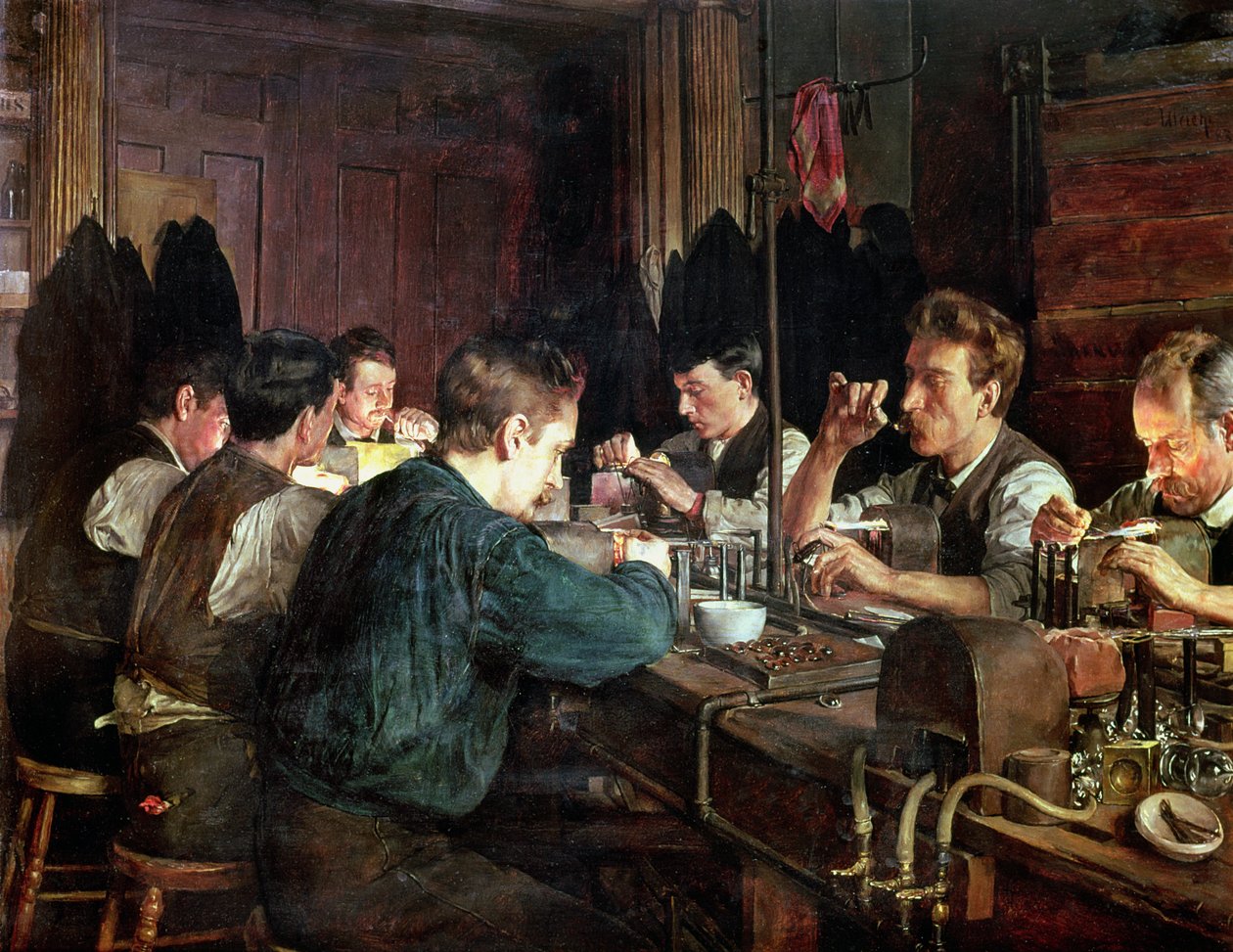 Az üvegfúvók, 1883 alkotó: Charles Frederic Ulrich