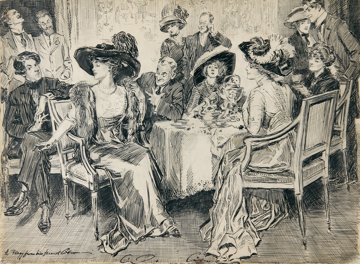 Mindenütt feltűnt a kiegyensúlyozottsága, öntudatossága, megnyerő egyszerűsége. alkotó: Charles Dana Gibson