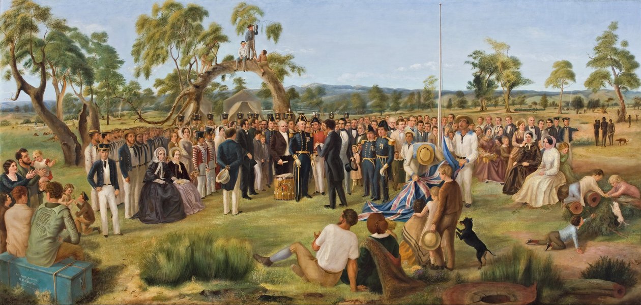 Dél-Ausztrália 1836-os kikiáltása alkotó: Charles Hill
