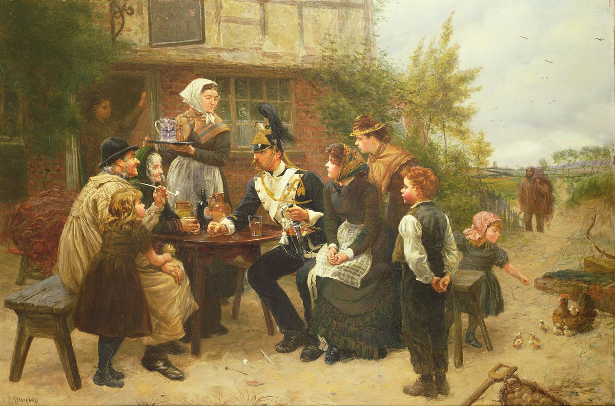 A katona visszatérése alkotó: Charles J. Staniland