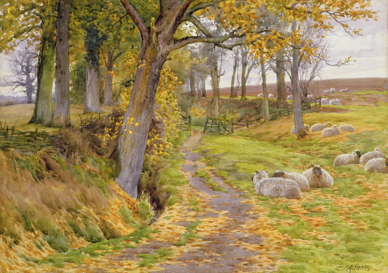 Egy őszi délután alkotó: Charles James Adams