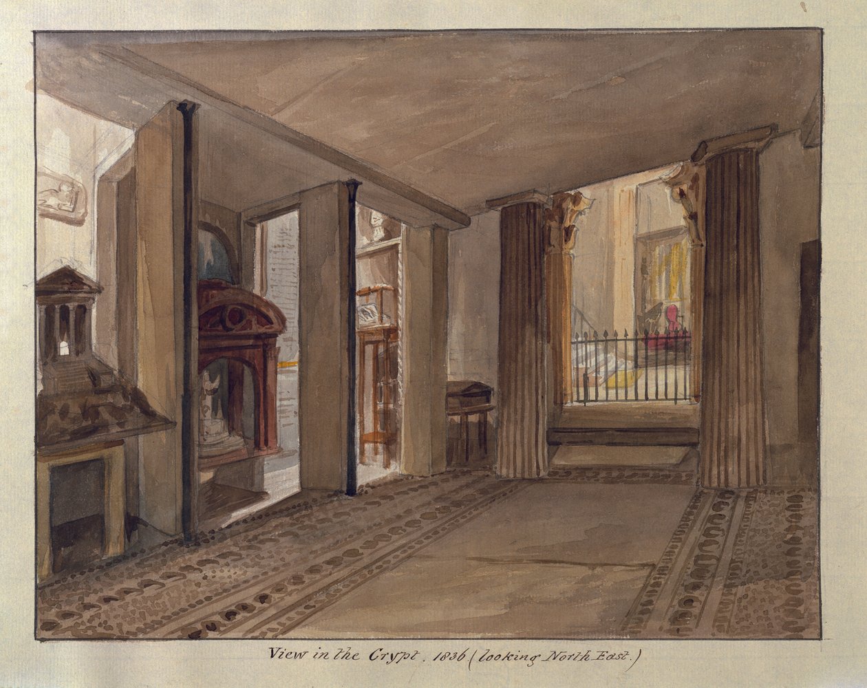 Az egyiptomi kripta, 1836 alkotó: Charles James Richardson