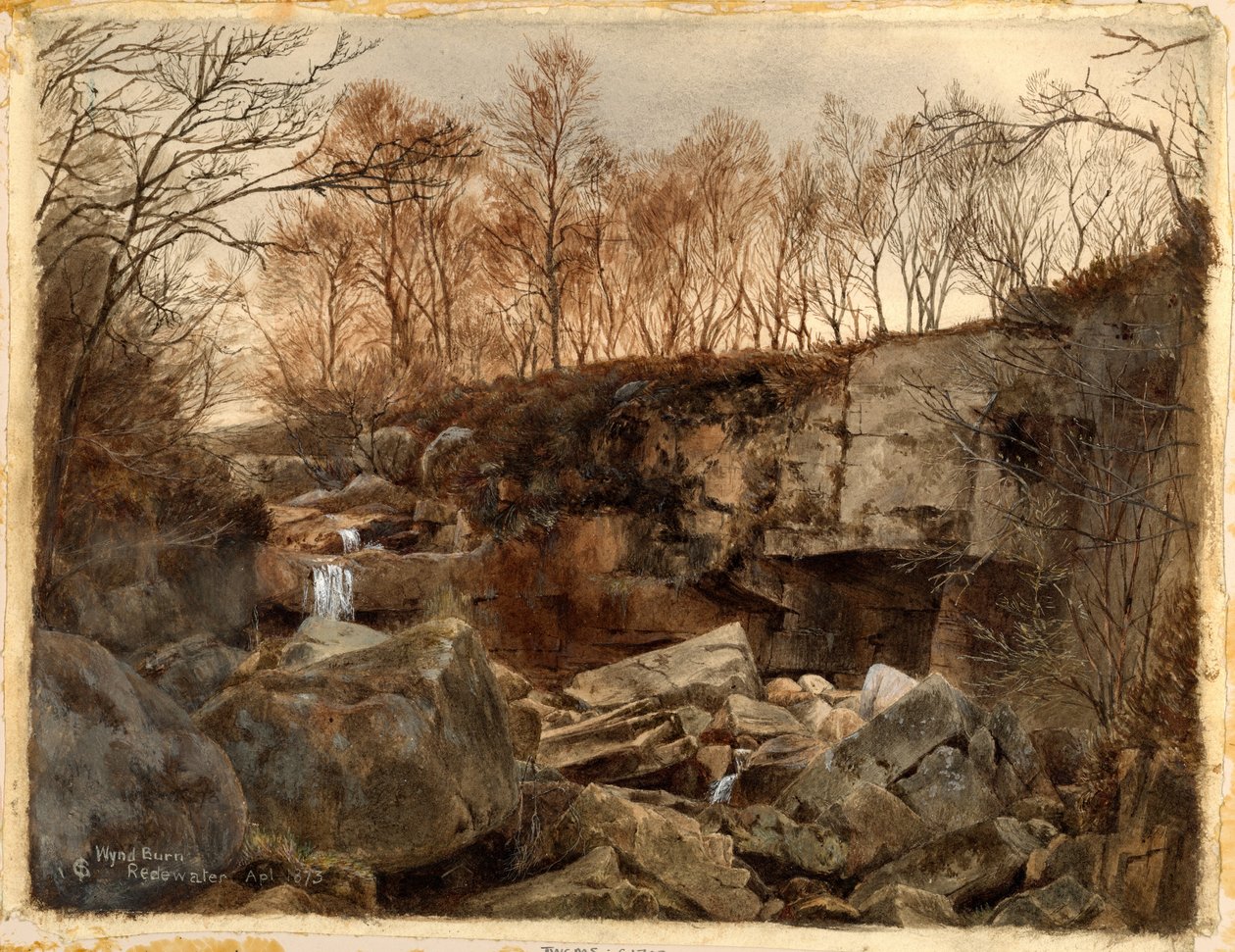 Wynd Burn, Redewater (testszín, ceruza és wc papíron) alkotó: Charles James Spence