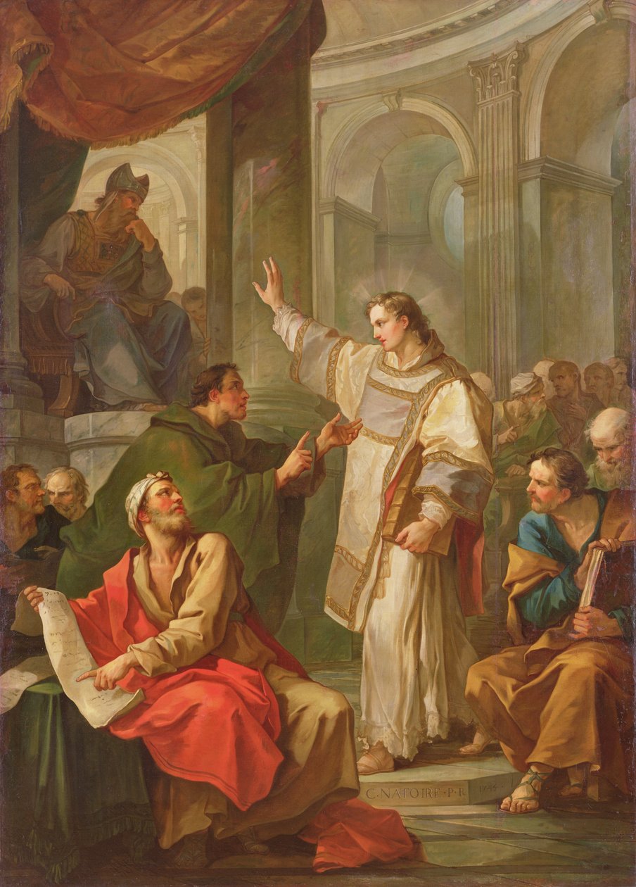 Szent István prédikációja, 1745 alkotó: Charles Joseph Natoire