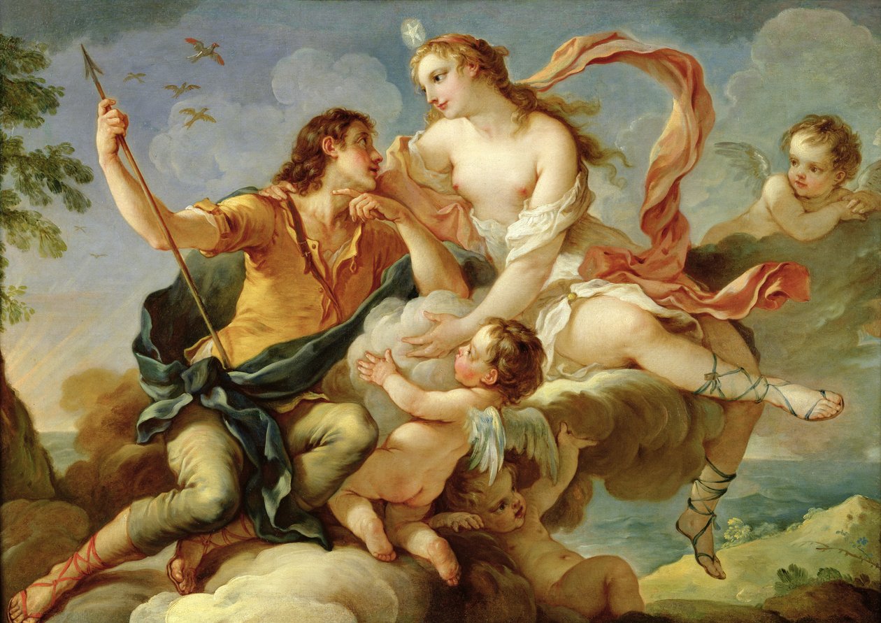 Vénusz és Adonisz alkotó: Charles Joseph Natoire