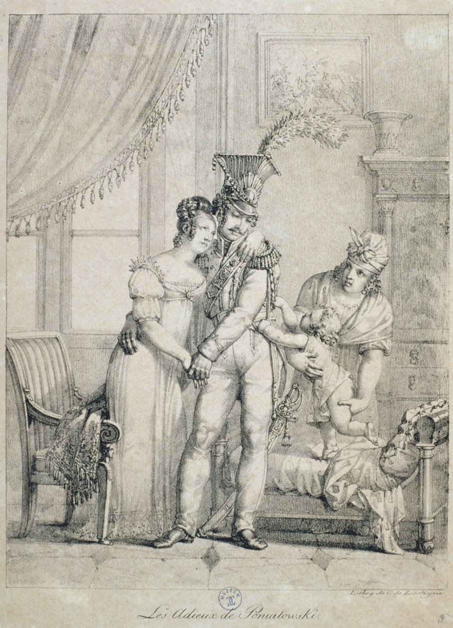 Joseph Poniatowski (1763-1813) búcsúja 1816 alkotó: Charles Lasteyrie du Saillant