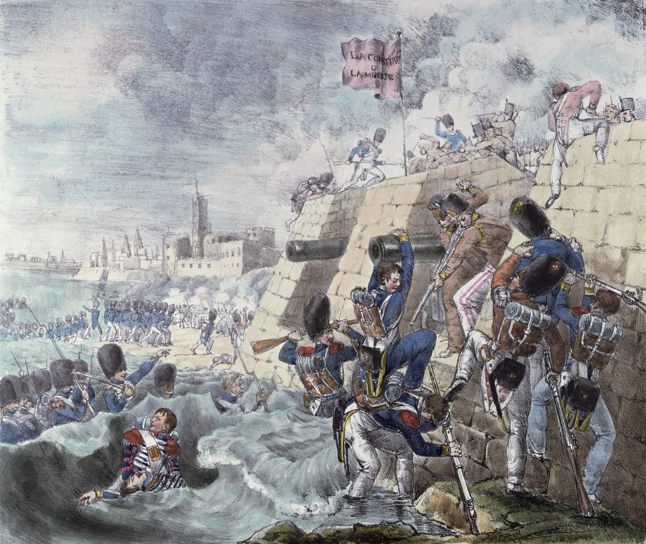 A Trocadero erőd elfoglalása, 1823. augusztus 31. alkotó: Charles Lasteyrie du Saillant