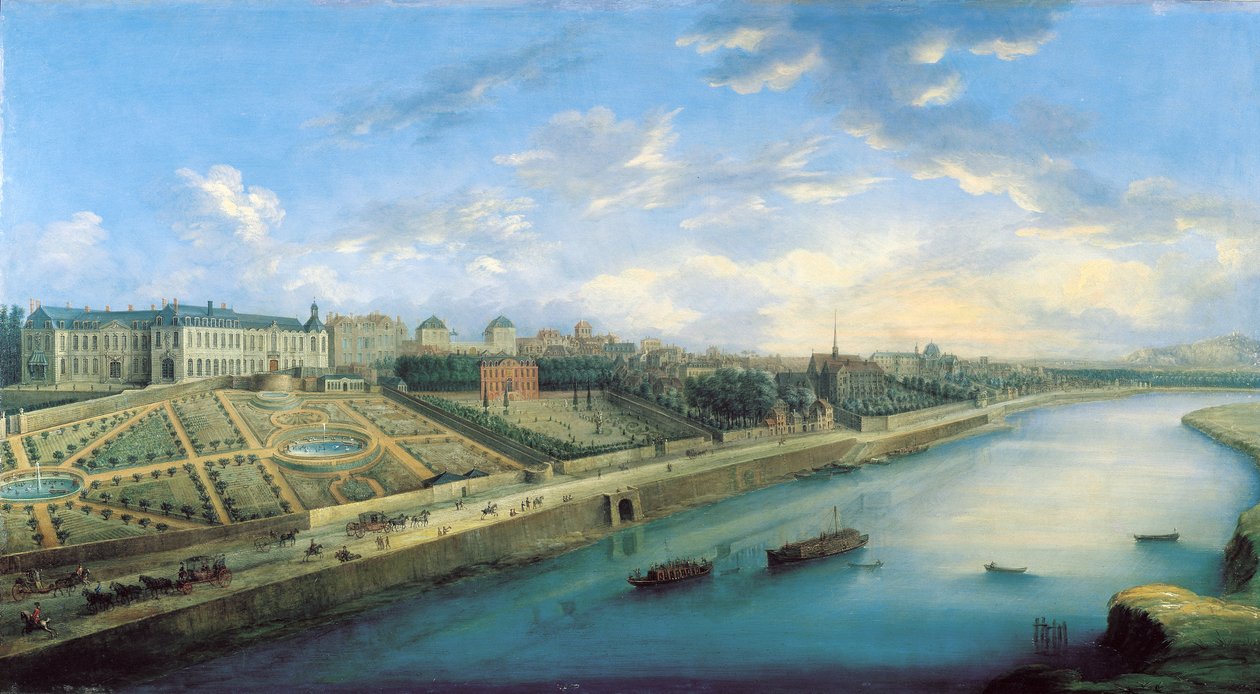 Passy és Chaillot kilátása Grenelle felől alkotó: Charles Laurent Grevenbroeck