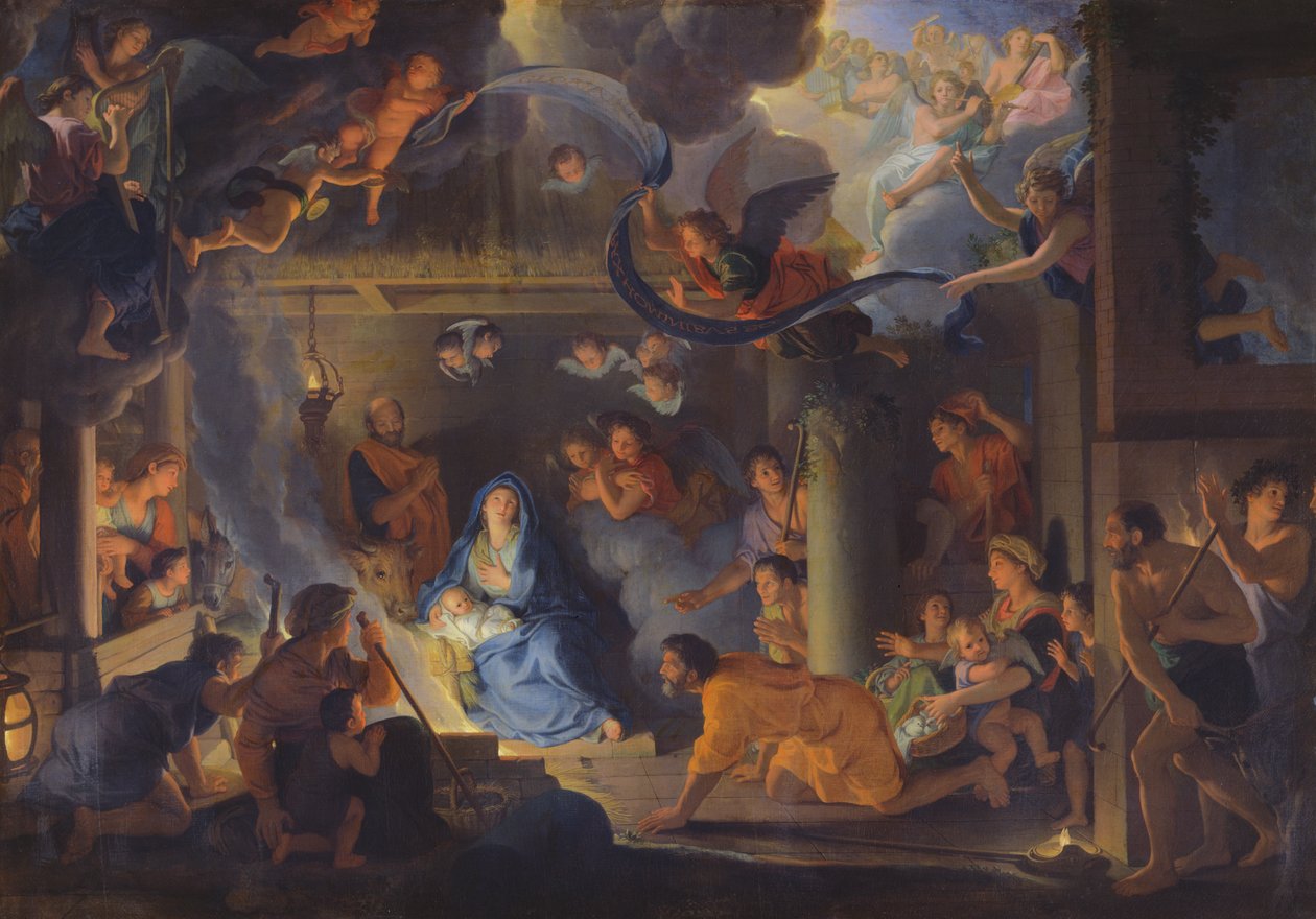 Pásztorok imádása, 1689 alkotó: Charles Le Brun