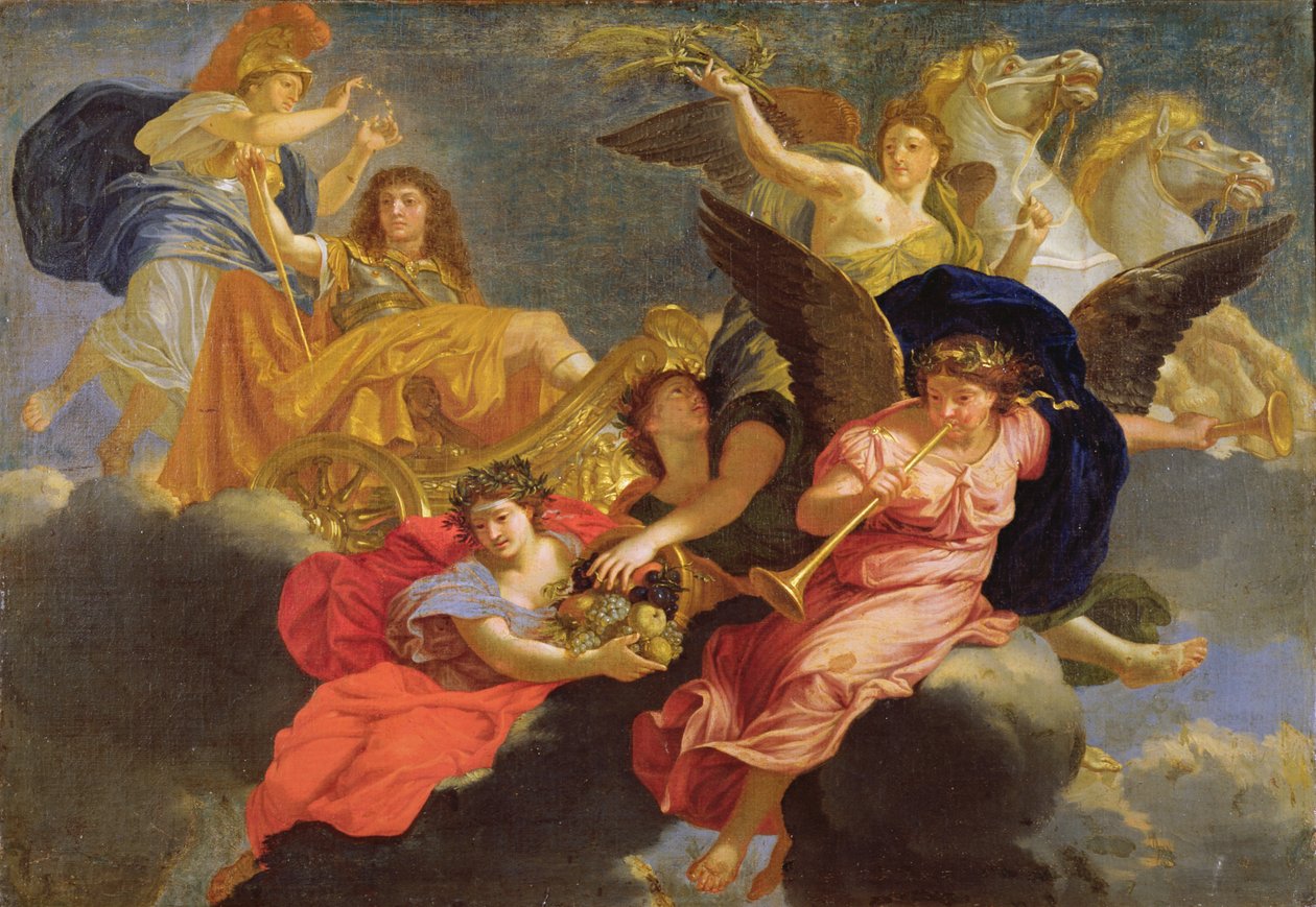 XIV. Lajos francia király apoteózisa alkotó: Charles Le Brun