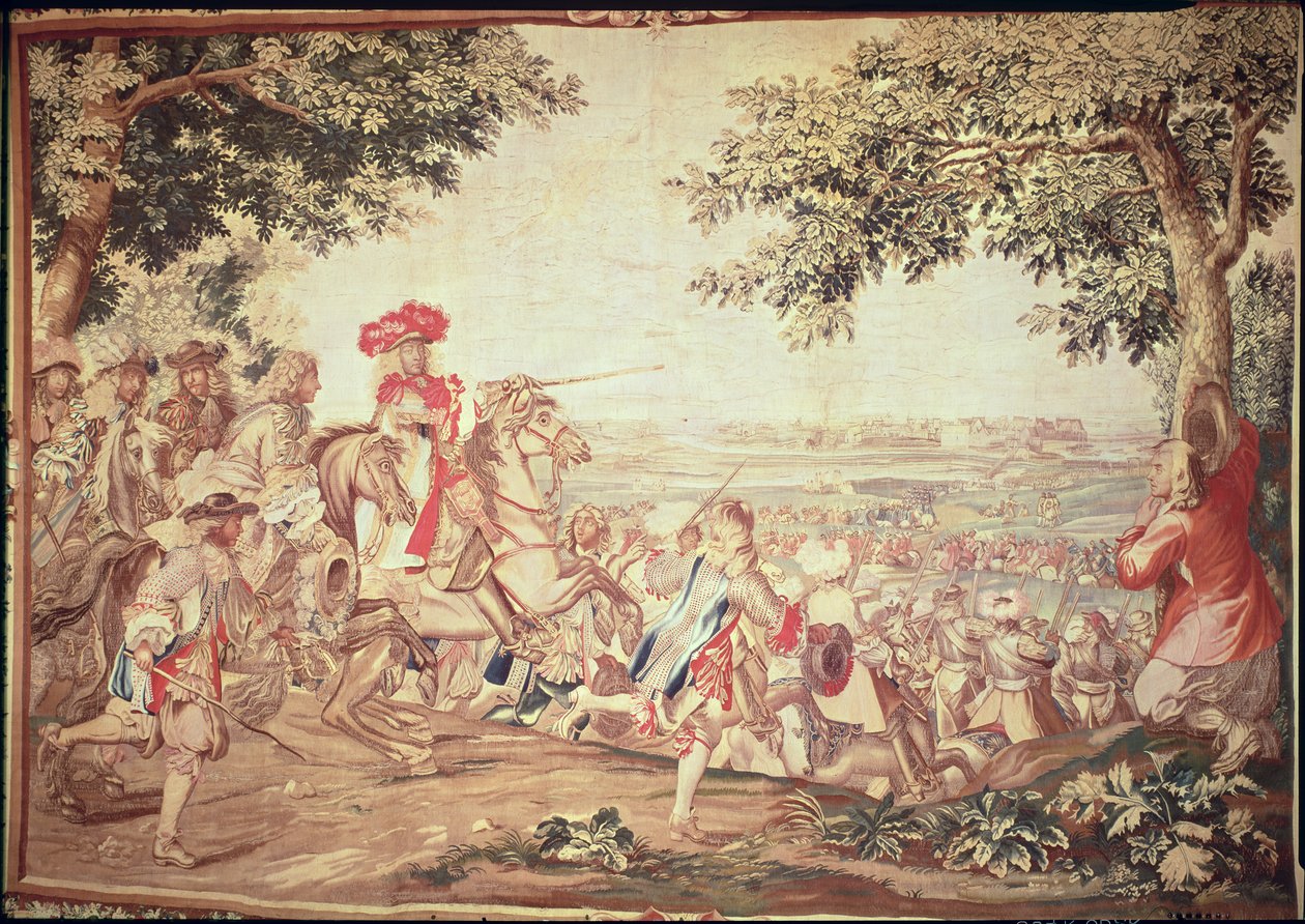 XIV. Lajos (1638-1715) bevonulása Dunkerque-be, 1662. december 2. (szőttes) alkotó: Charles Le Brun