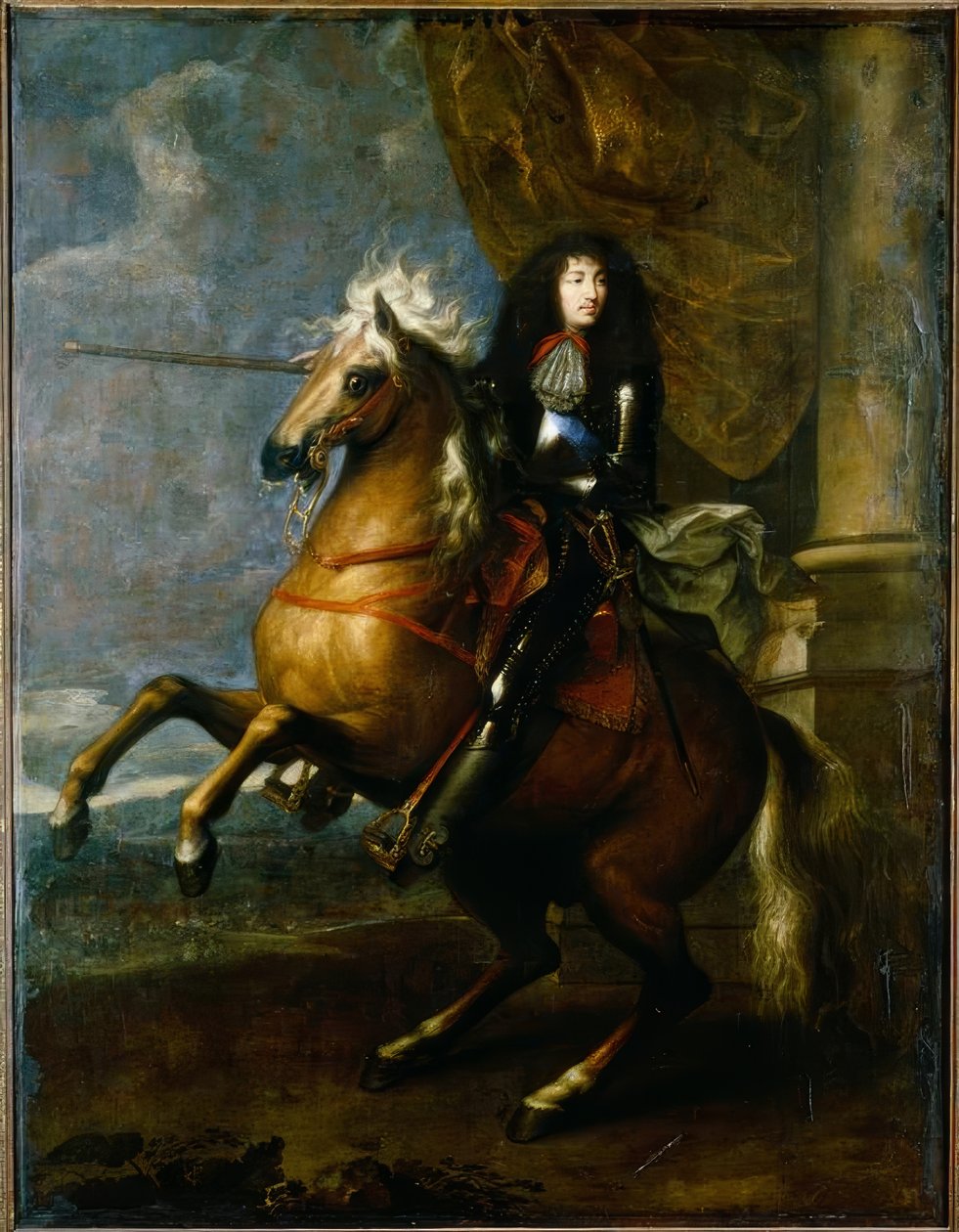Lajos XIV. Franciaország, lovas portré / Charles Le Brun alkotó: Charles Le Brun