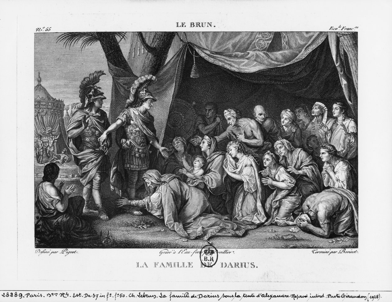 Dareiosz családja Nagy Sándor előtt alkotó: Charles Le Brun