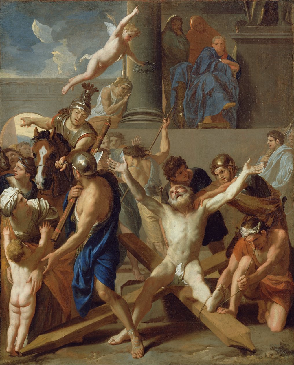 Szent András vértanúsága alkotó: Charles Le Brun