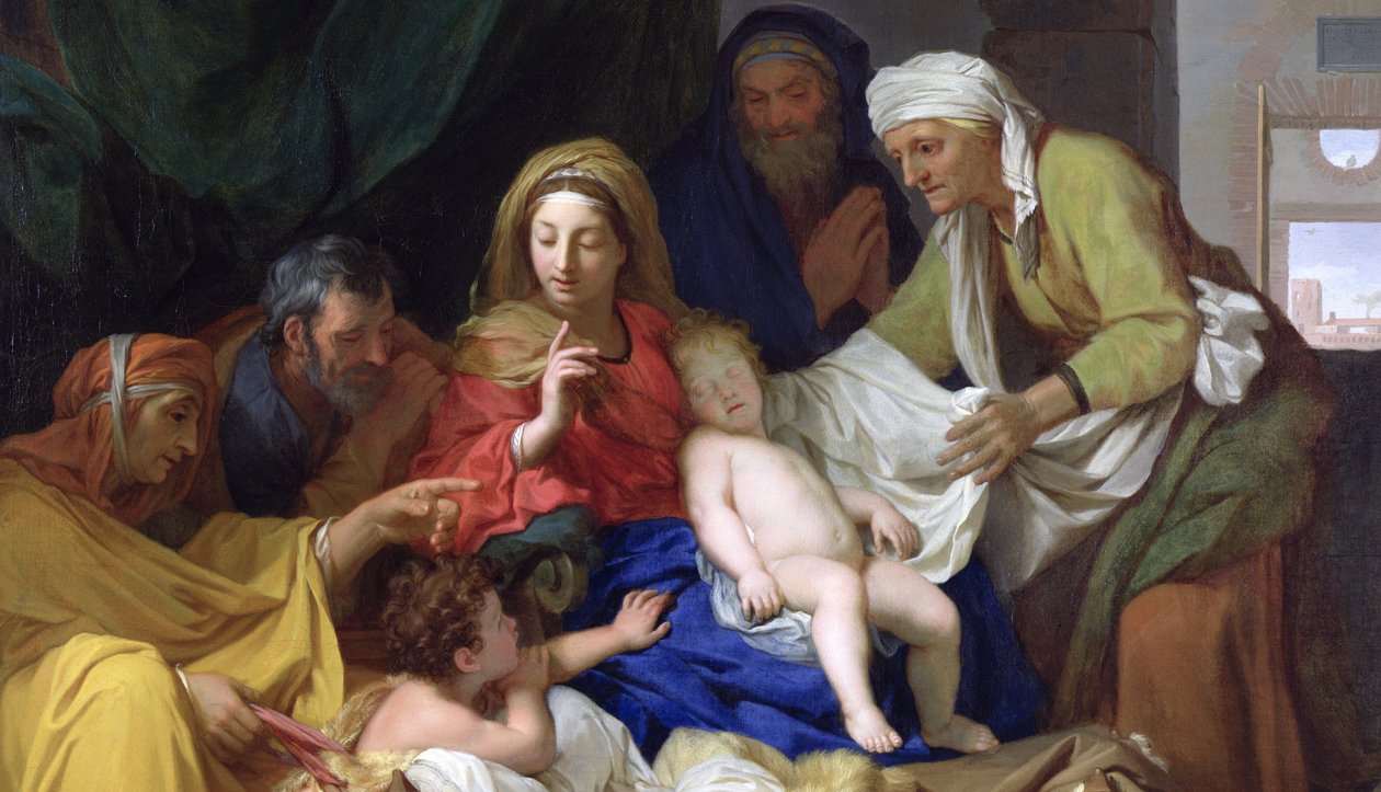Az alvó Krisztus, 1655 (173613 részlet) alkotó: Charles Le Brun