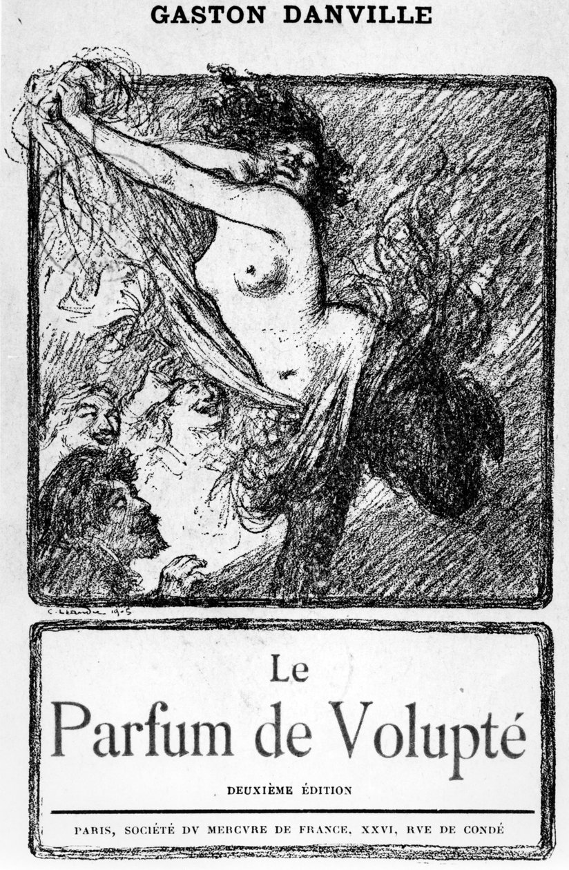 Gaston Danville „Le Parfum de Volupté” borítója, második kiadás 1905-ben alkotó: Charles Leandre