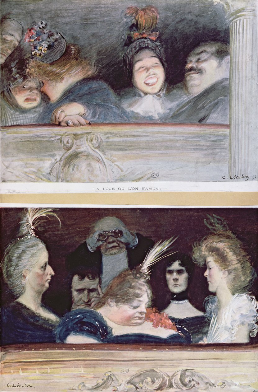 Merriment und Boredom, 1898 alkotó: Charles Leandre