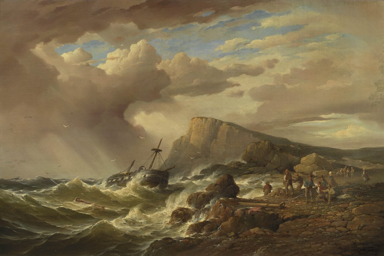 A hajótörés alkotó: Charles Louis Verboeckhoven