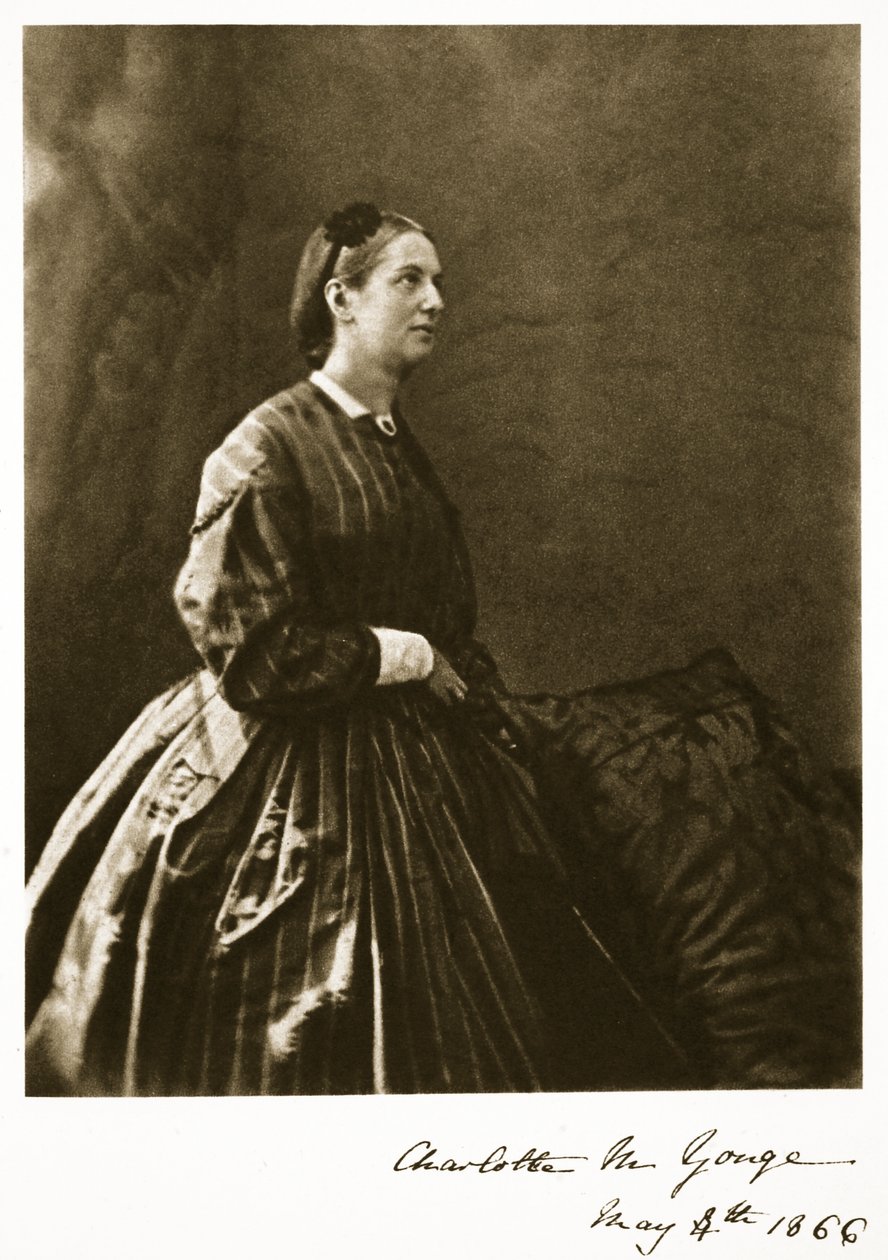 Charlotte M. Yonge, 1866. május 4. (szepia fotó) alkotó: Charles Lutwidge Dodgson